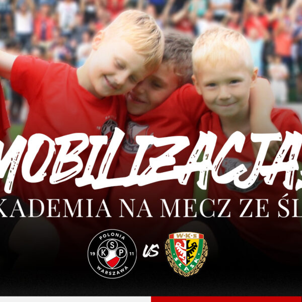 Akademia Polonii Warszawa dopinguje na meczu ze Śląskiem Wrocław